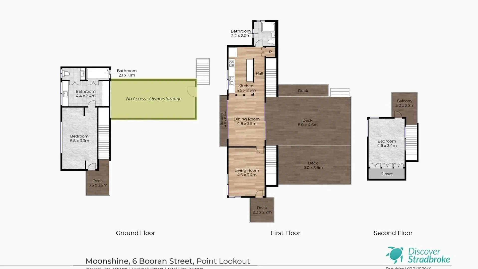 Moonshine Beach Shack By Discover Stradbroke ポイント・ルックアウト 0*,